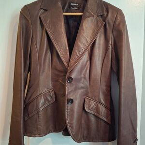 Danier Women's Chocolate Leather Blazer